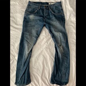 All Saints distressed jeans